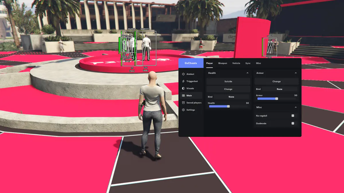 0xCheats FiveM — GTA 5 screenshot 1
