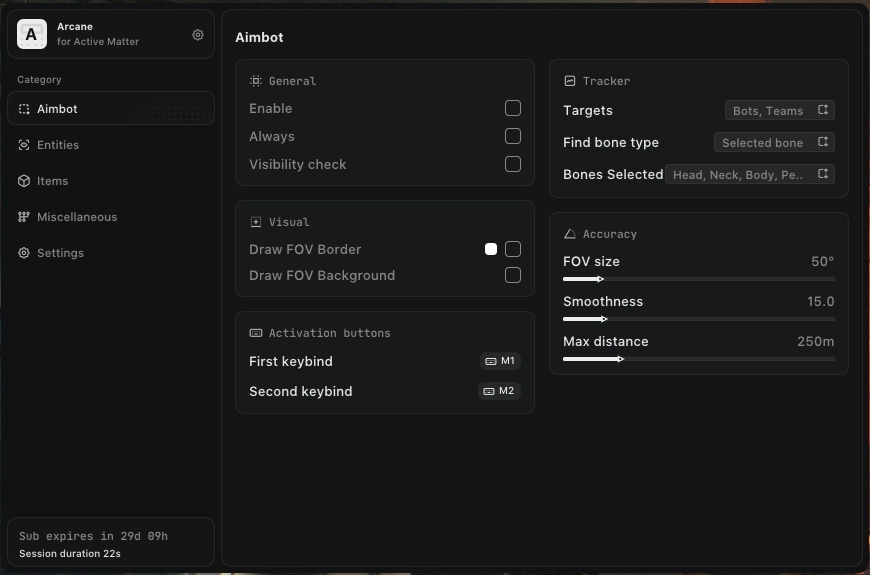 ARCANE — Active Matter screenshot 2
